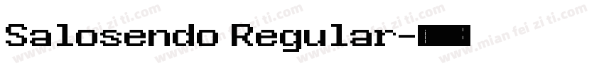 Salosendo Regular字体转换